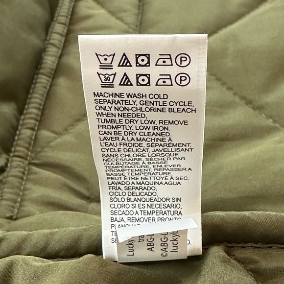 Lucky Brand Green Puffer Jacket with Quilted Design - Picture 10 of 13